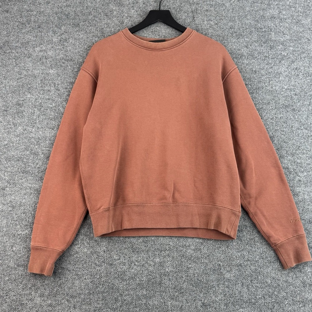 Adidas x Pharrel Williams Sweatshirt Mens M Rust Humanrace Fleece Long Sleeve